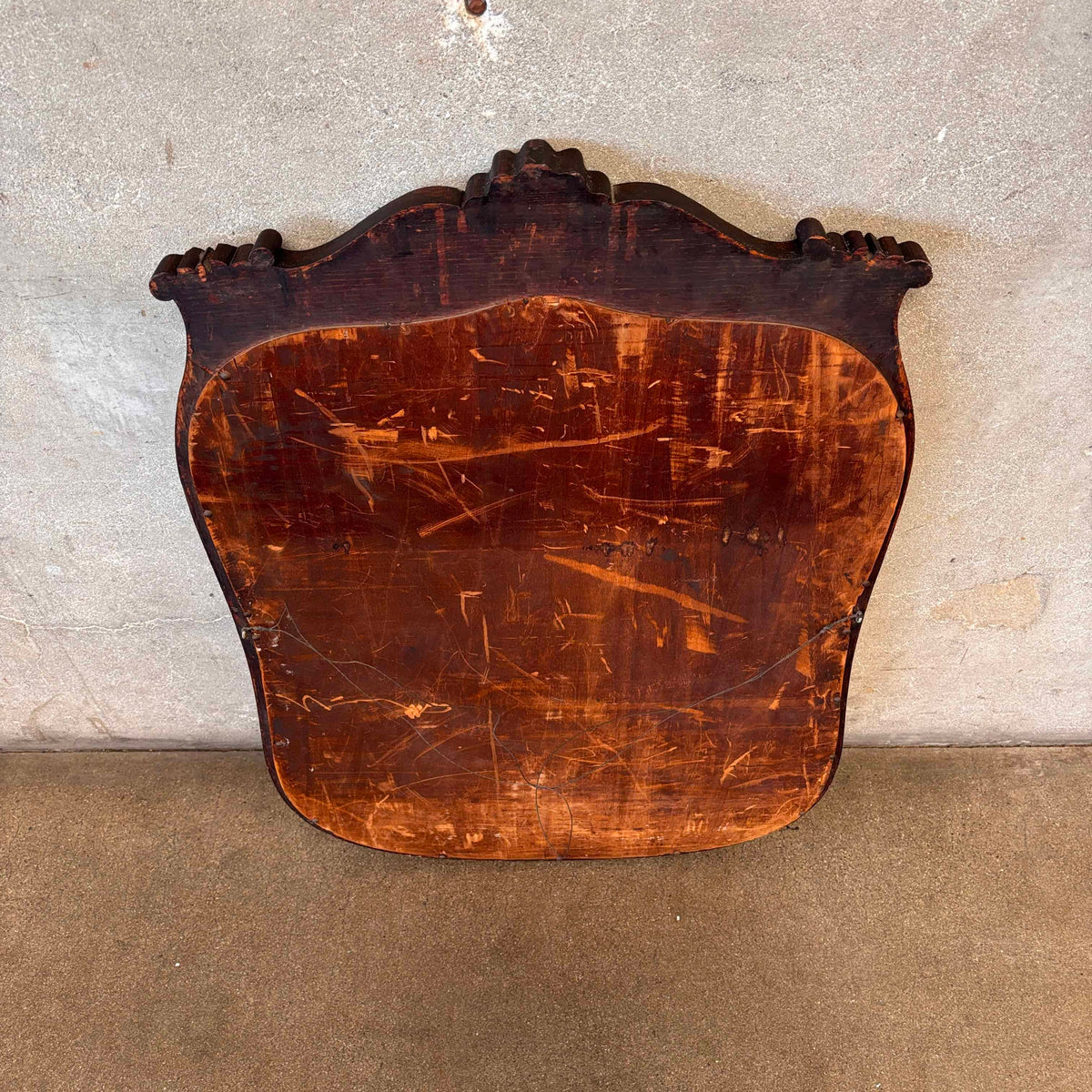 Antique French Mirror w/ Solid Mahogany Frame, Circa 1930s