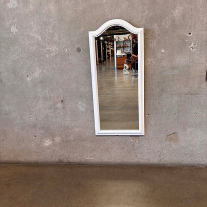Vintage Long White Mirror