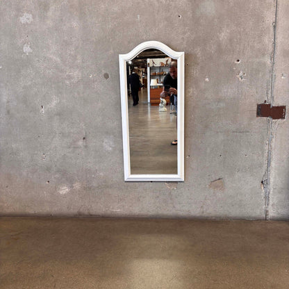 Vintage Long White Mirror