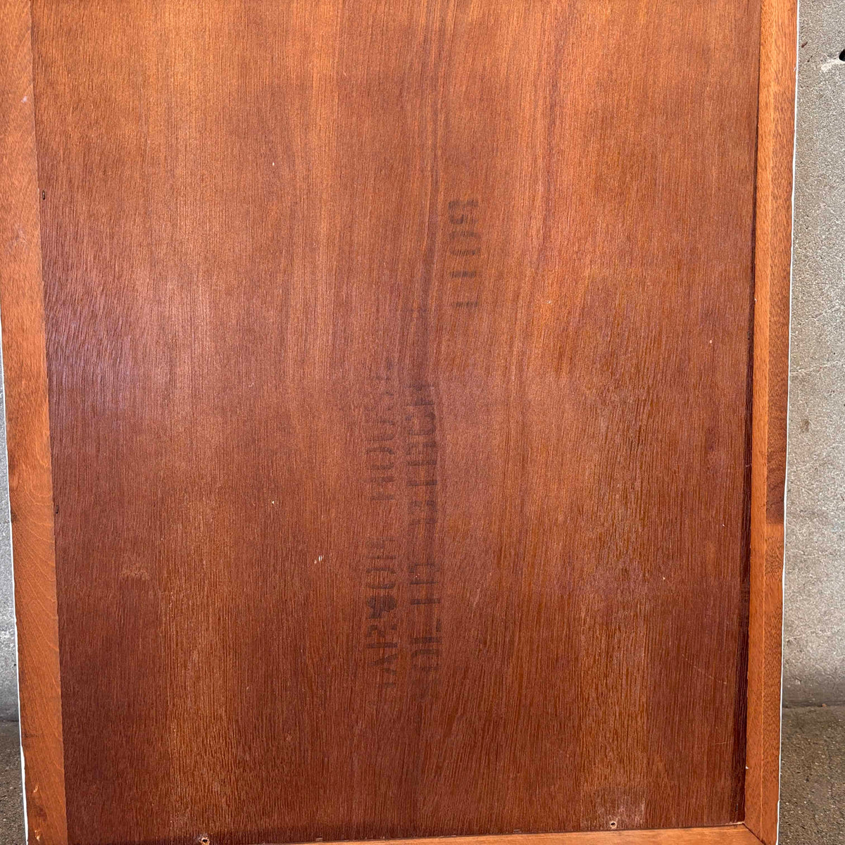 Vintage Long White Mirror