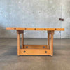 Japanese Maple Butcher Block Coffee Table Side Table 1960