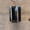 Vintage 1970's Smoked Lucite & Chrome Hanging Lamp #1