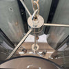 Vintage 1970's Smoked Lucite & Chrome Hanging Lamp #1