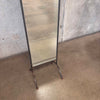 Vintage Iron Metal Floor Length Mirror