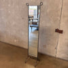 Vintage Iron Metal Floor Length Mirror