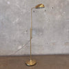 Vintage Post Modern Brass Shell Floor Lamp - Tested / Works