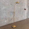 Vintage Post Modern Brass Shell Floor Lamp - Tested / Works