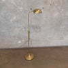 Vintage Post Modern Brass Shell Floor Lamp - Tested / Works