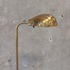 Vintage Post Modern Brass Shell Floor Lamp - Tested / Works
