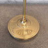 Vintage Post Modern Brass Shell Floor Lamp - Tested / Works