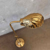 Vintage Post Modern Brass Shell Floor Lamp - Tested / Works