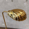 Vintage Post Modern Brass Shell Floor Lamp - Tested / Works