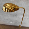 Vintage Post Modern Brass Shell Floor Lamp - Tested / Works