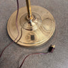 Vintage Post Modern Brass Shell Floor Lamp - Tested / Works