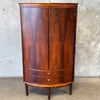 Mid Century Danish Corner Cabinet With Key In Brazilian Rosewood