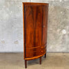 Mid Century Danish Corner Cabinet With Key In Brazilian Rosewood