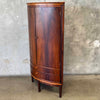 Mid Century Danish Corner Cabinet With Key In Brazilian Rosewood