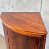 Mid Century Danish Corner Cabinet With Key In Brazilian Rosewood