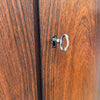 Mid Century Danish Corner Cabinet With Key In Brazilian Rosewood