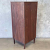 Mid Century Danish Corner Cabinet With Key In Brazilian Rosewood
