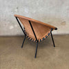 1960's Metal Frame "Balloon Chair" Made in Germany By Lusch & Co.