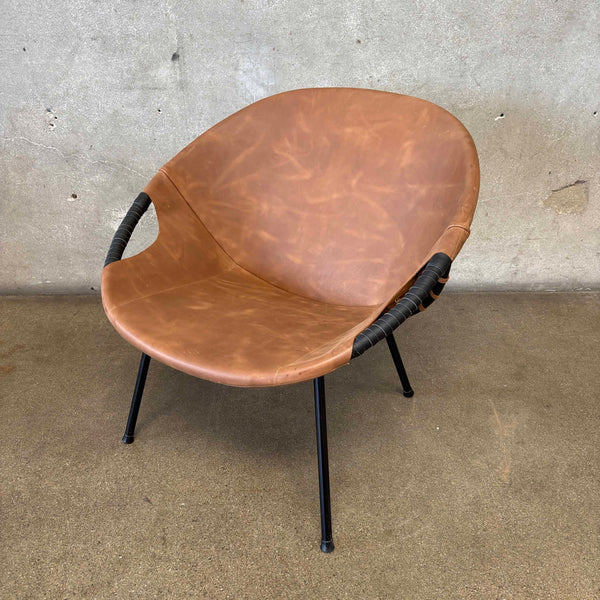 1960's Metal Frame "Balloon Chair" Made in Germany By Lusch & Co.