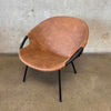 1960's Metal Frame "Balloon Chair" Made in Germany By Lusch & Co.