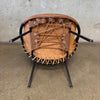 1960's Metal Frame "Balloon Chair" Made in Germany By Lusch & Co.