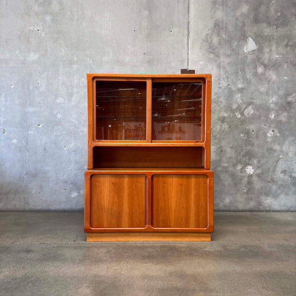 Vintage Danish Cabinet With Tambour Doors