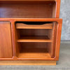 Vintage Danish Cabinet With Tambour Doors