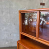 Vintage Danish Cabinet With Tambour Doors
