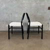 Set of 4 Lacquered Woven Dinging Chairs