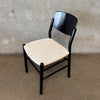 Set of 4 Lacquered Woven Dinging Chairs