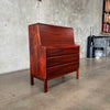 Mid Century Rosewood Secretary Desk With Key - Denmark C. 1965