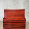 Mid Century Rosewood Secretary Desk With Key - Denmark C. 1965