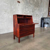 Mid Century Rosewood Secretary Desk With Key - Denmark C. 1965