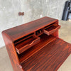 Mid Century Rosewood Secretary Desk With Key - Denmark C. 1965