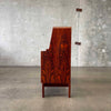 Mid Century Rosewood Secretary Desk With Key - Denmark C. 1965