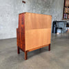 Mid Century Rosewood Secretary Desk With Key - Denmark C. 1965