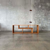 Vintage Oak Modular Shelf Cabinet