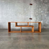 Vintage Oak Modular Shelf Cabinet