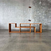 Vintage Oak Modular Shelf Cabinet