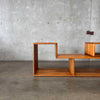 Vintage Oak Modular Shelf Cabinet
