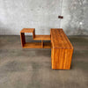 Vintage Oak Modular Shelf Cabinet