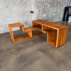 Vintage Oak Modular Shelf Cabinet