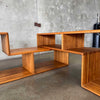 Vintage Oak Modular Shelf Cabinet