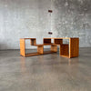 Vintage Oak Modular Shelf Cabinet