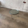 1970s Solid Stainless Steel & Glass Coffee Table