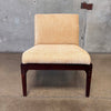 1960s Mid Century Modern Solid Walnut Chair - New Upholstery #1
