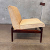 1960s Mid Century Modern Solid Walnut Chair - New Upholstery #1